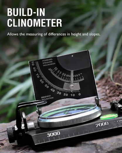 Multifunctional Military Aiming Compass with Clinometer